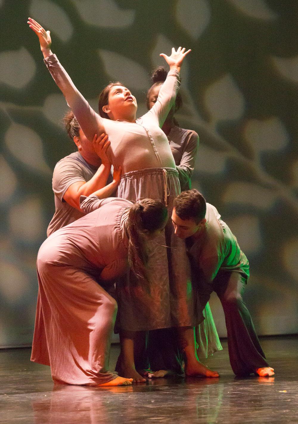 Students perform in a dance recital at Pasadena City College.